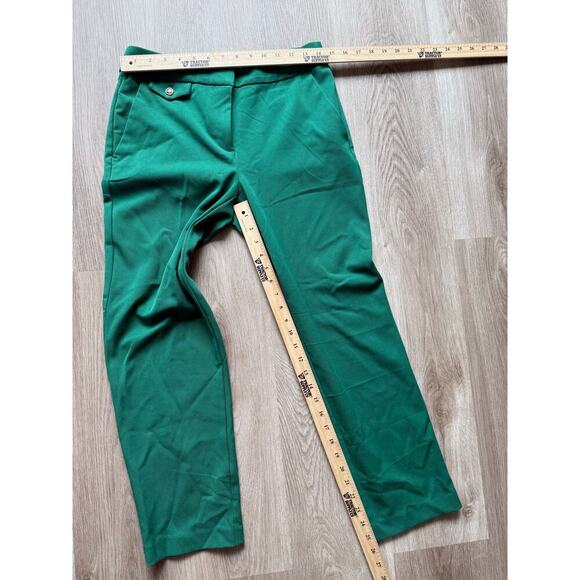 LOFT Riviera Slim Dress Pants, Green, Women's size 2 - Picture 4 of 6
